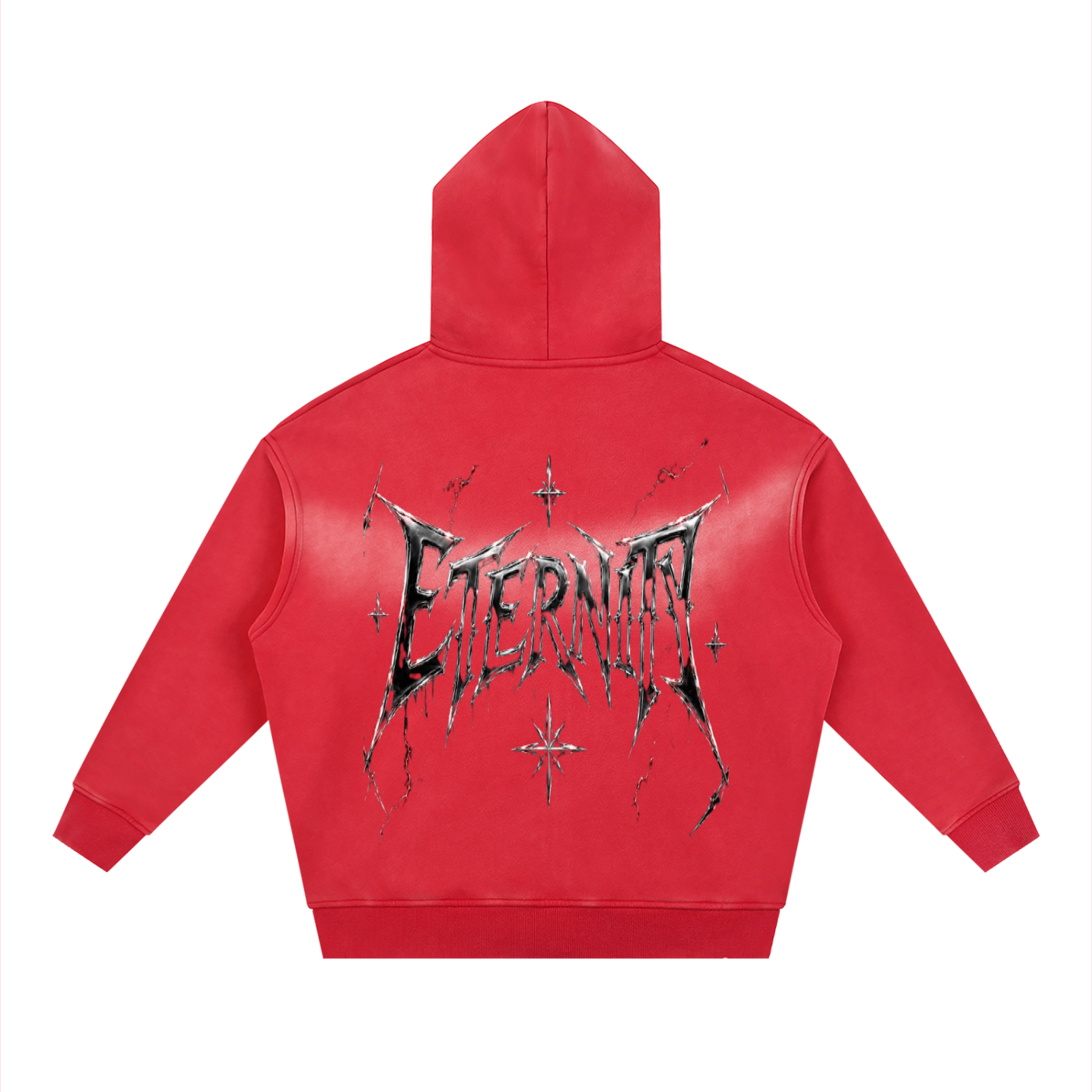 Sunfade Two-way Zipper Boxy Fleece Mave Eternity Hoodie
