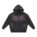 Sunfade Two-way Zipper Boxy Fleece Mave Eternity Hoodie