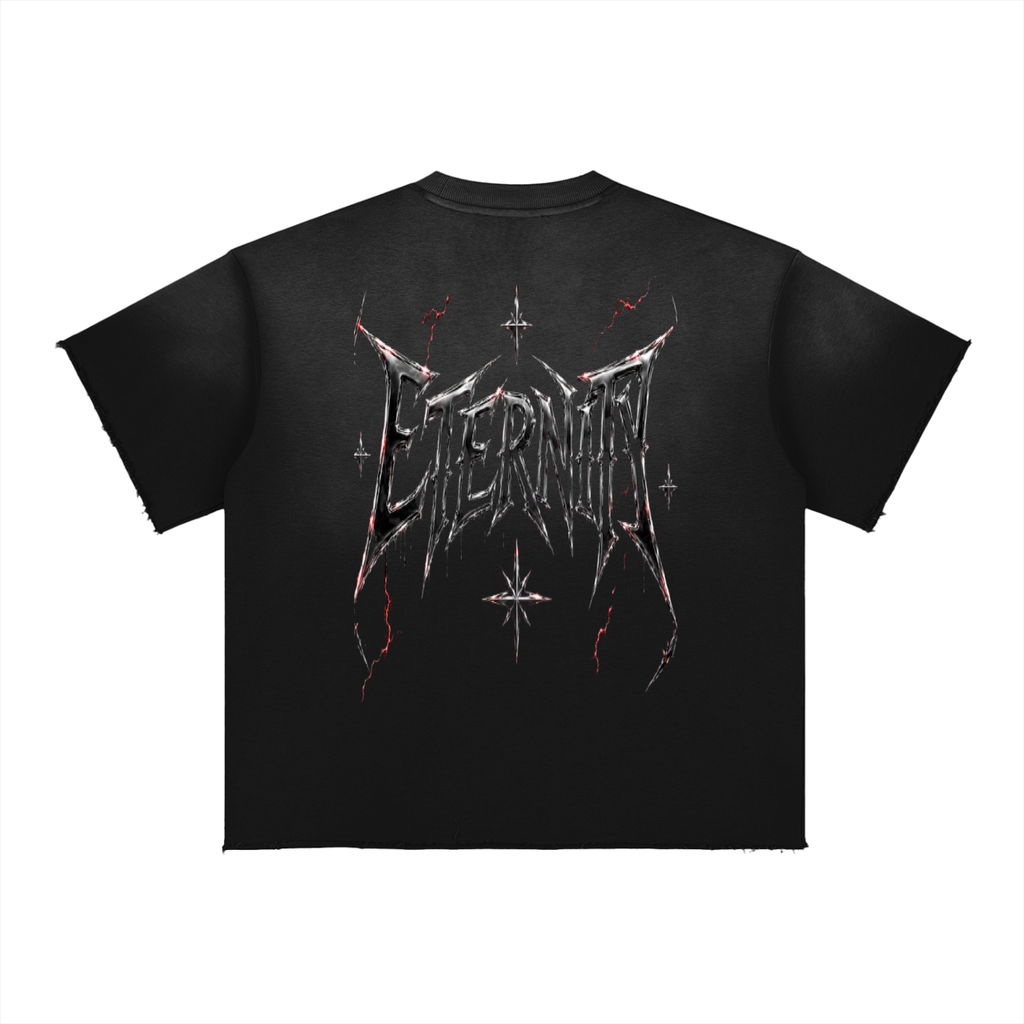 Sun Fade Raw Edge Mave Eternity T-Shirt