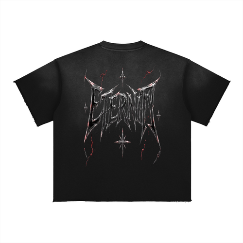 Sun Fade Raw Edge Mave Eternity T-Shirt