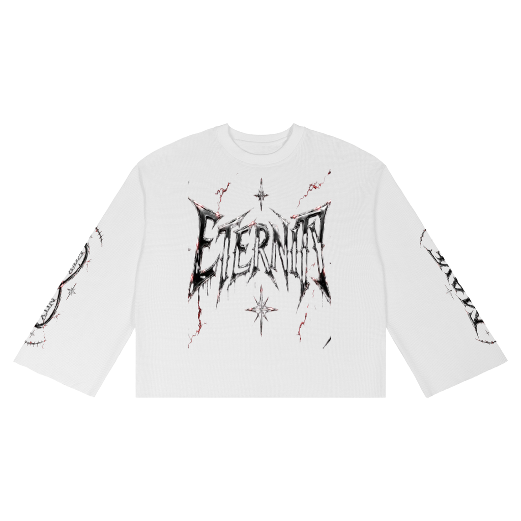 Unisex Waffle Raw Edge Mave Eternity T-Shirt