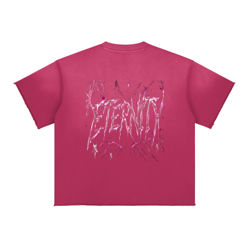 Sun Fade Raw Edge Mave Eternity T-Shirt
